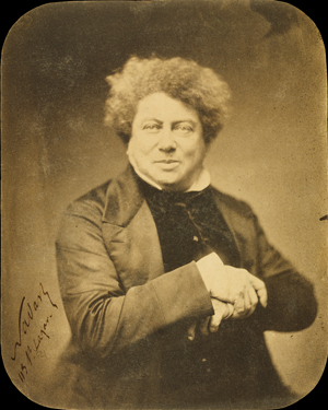 Portrait photographié de Dumas