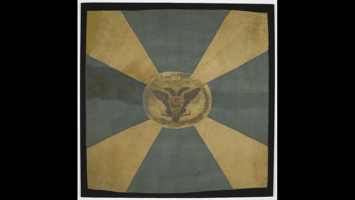 Drapeau de bataillon d'un régiment d'infanterie russe (C) Paris - Musée de l'Armée, Dist. RMN-Grand Palais / Marie Bruggeman