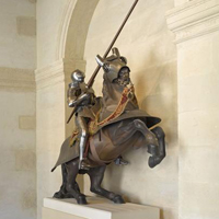 photo d'une armure de chevalier medieval