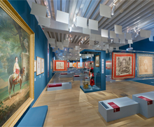 Photo d'une salle de l'exposition temporaire Avec armes et bagages