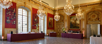 photo du grand salon aménagé pour un cocktail