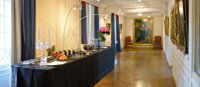photographie du salon du Quesnoy aménagé pour un cocktail