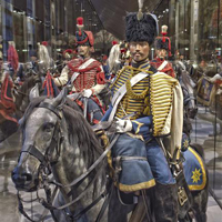 Photo d'un défilé de cavaliers