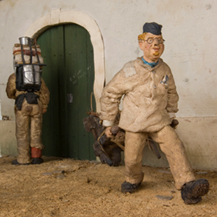 maquette d'une caserne militaire vue d'ensemble