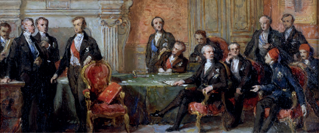 Le Congrès de Paris, du 25 février au 30 mars 1856, Édouard Dubufe.Dépôt du Comte et de la Comtesse Charles André Walewski.