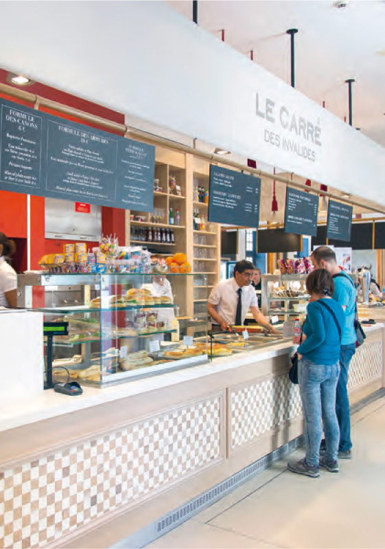 Vue du restaurant Le Carré des Invalides