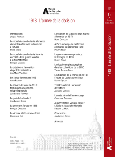 Dos du livre : 1918 l'année de la décision