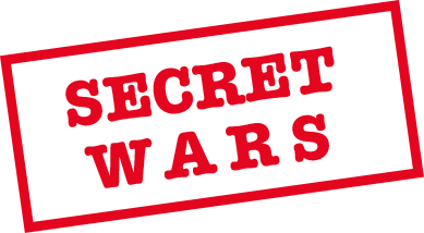 Secret Wars exhibition's logo