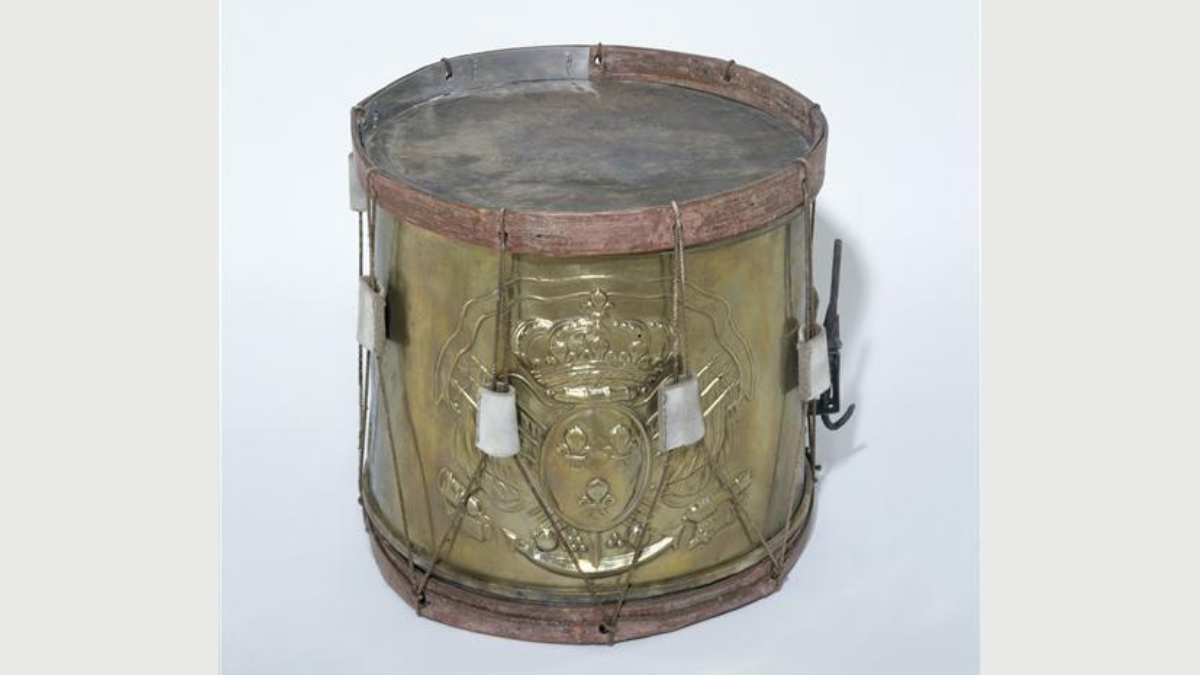 Tambour du Corps royal de la marine, dit "Tambour de Hué", vers 1780 (C) Paris - Musée de l'Armée, Dist. RMN-Grand Palais / Emilie Cambier