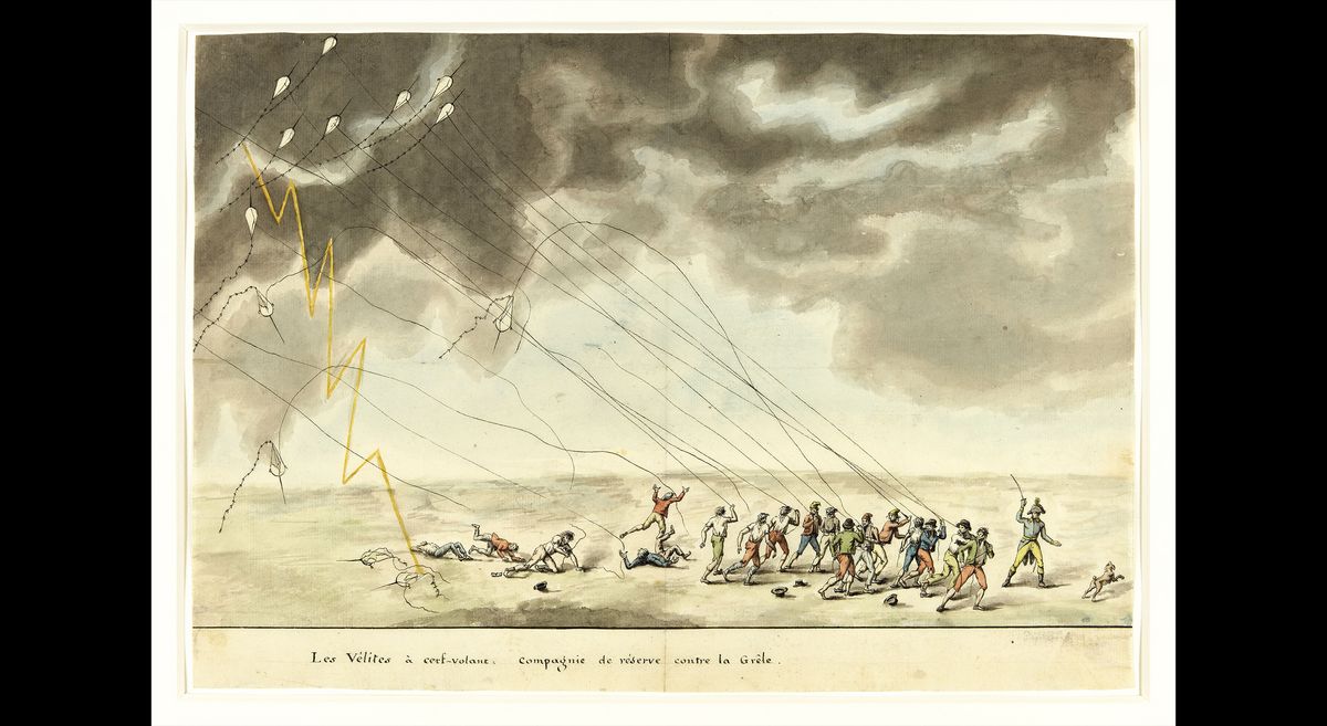 "Les Vélites à cerf-volant : compagnie de réserve contre la Grêle" - Anonyme - (C) Paris - Musée de l'Armée, Dist. RMN-Grand Palais / Emilie Cambier