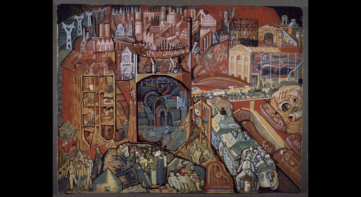 "Une ville occupée" - Jean Delpech - (C) Paris - Musée de l'Armée, Dist. RMN-Grand Palais / Émilie Cambier