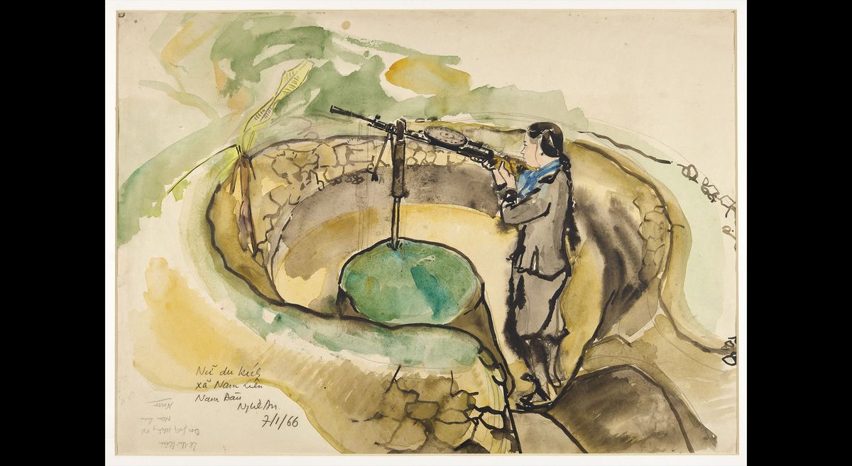 "La Partisane" - Mai Van Nam - (C) Paris - Musée de l'Armée, Dist. RMN-Grand Palais / Émilie Cambier