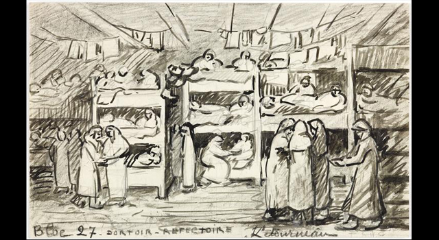 Ravensbrück. Block 27. Dortoir. Réfectoire.