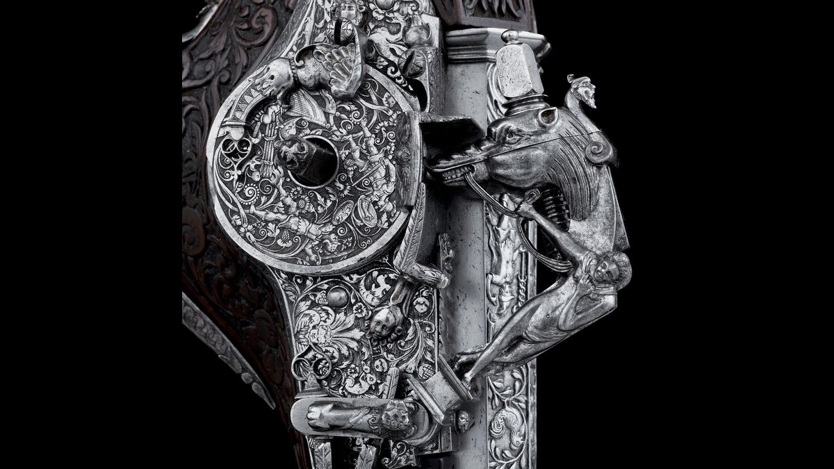 Arquebuse à rouet entre 1615 et 1630 (C) Paris - Musée de l'Armée, Dist. RMN-Grand Palais / Jean-Yves et Nicolas Dubois