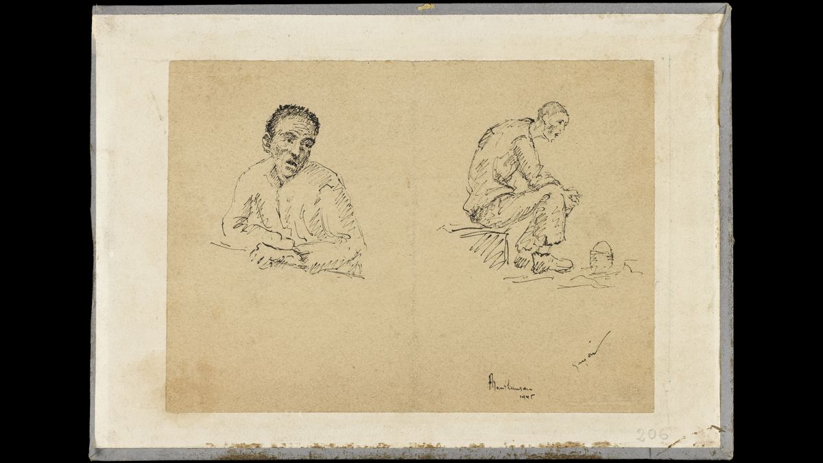 Deux détenus. Mauthausen, 1945 © Paris - Musée de l'Armée, Dist. RMN-Grand Palais / Émilie Cambier