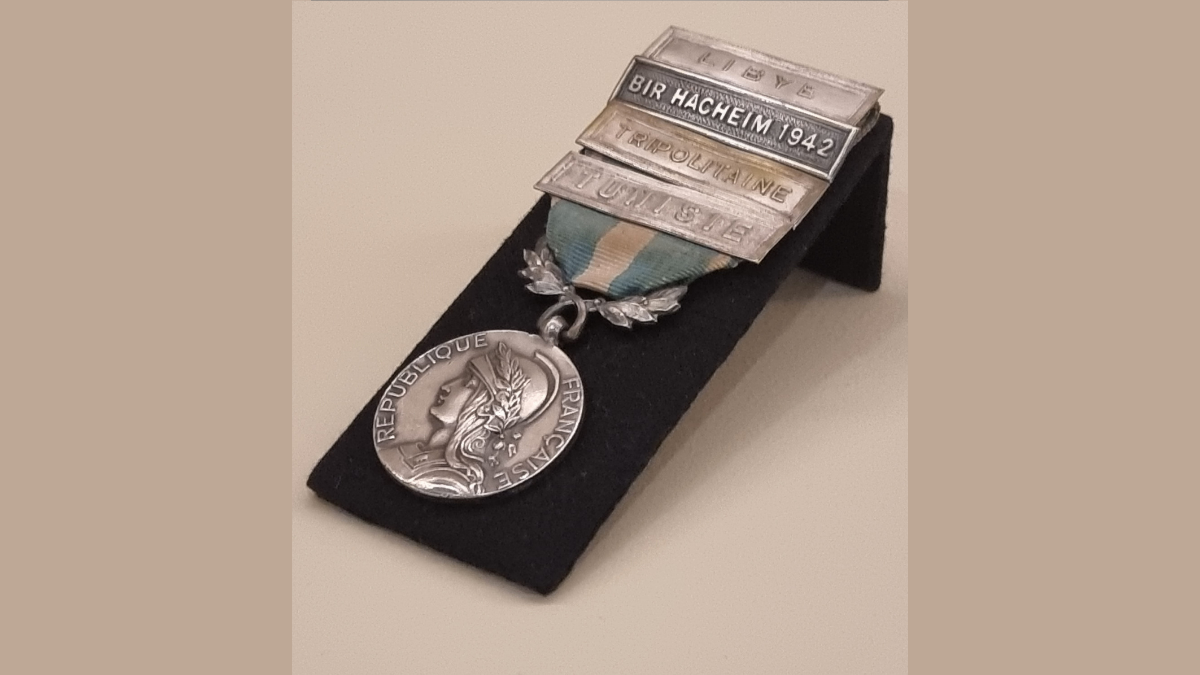 Médaille coloniale de Roger Malfettes (C) Paris, musée de l'Ordre de la Libération