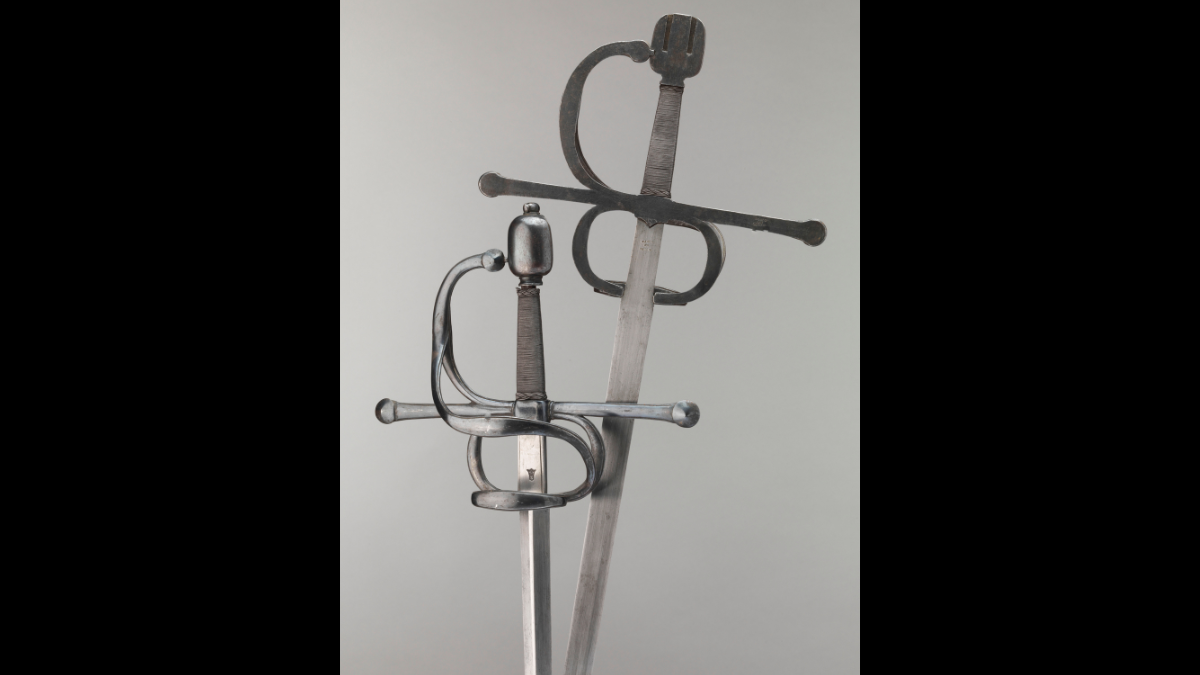 Paire d’épées jumelles, vers 1600, Italie, Paris, musée de l’Armée