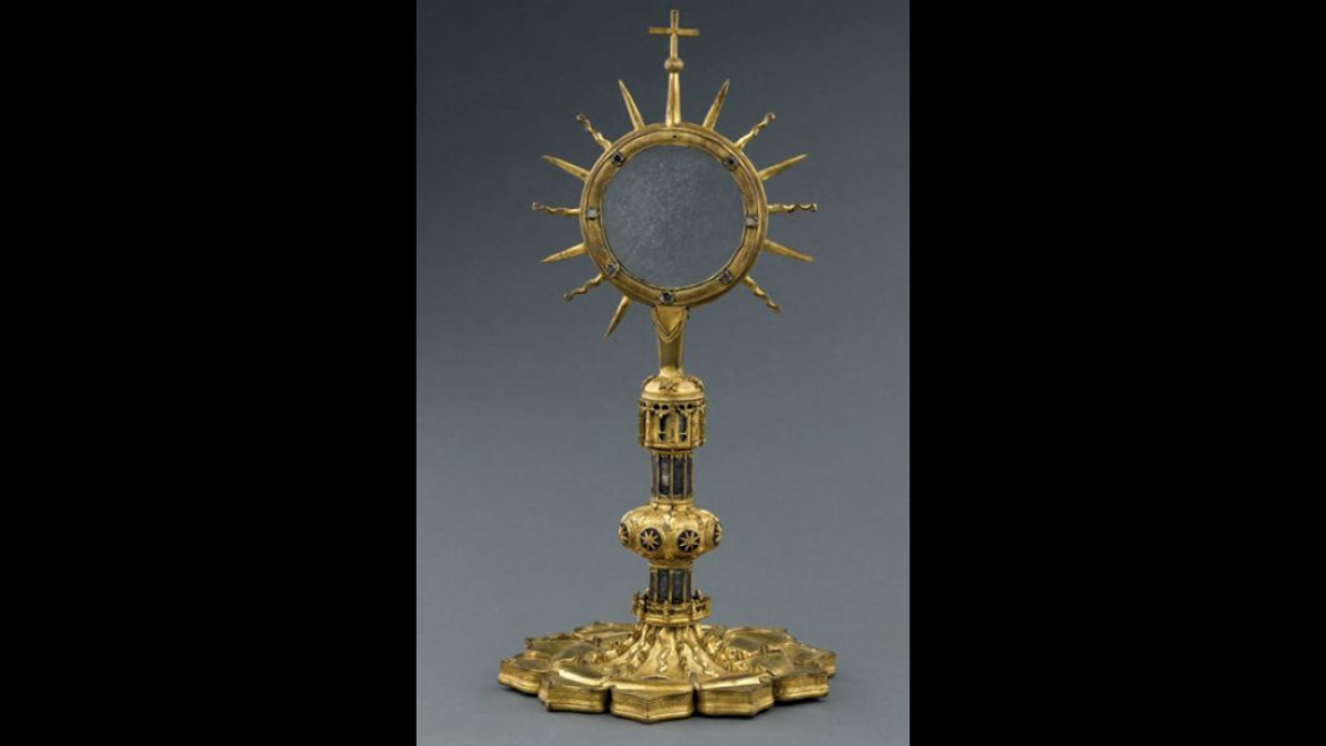 Monstrance eucharistique, XVe siècle, complétée au XVIe siècle © RMN-Grand Palais (musée de Cluny - musée national du Moyen Âge) / Jean-Gilles Berizzi