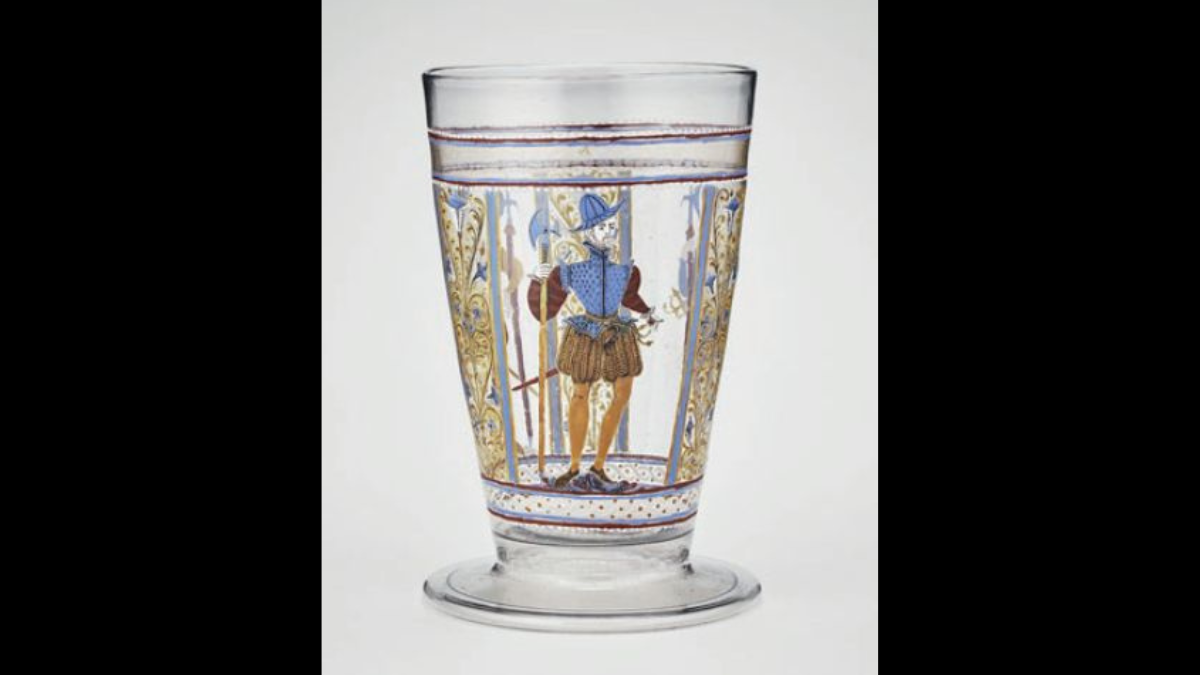 "Verre aux hallebardiers", XVIe siècle © RMN-Grand Palais (musée national de la Renaissance, château d’Écouen) / Mathieu Rabeau