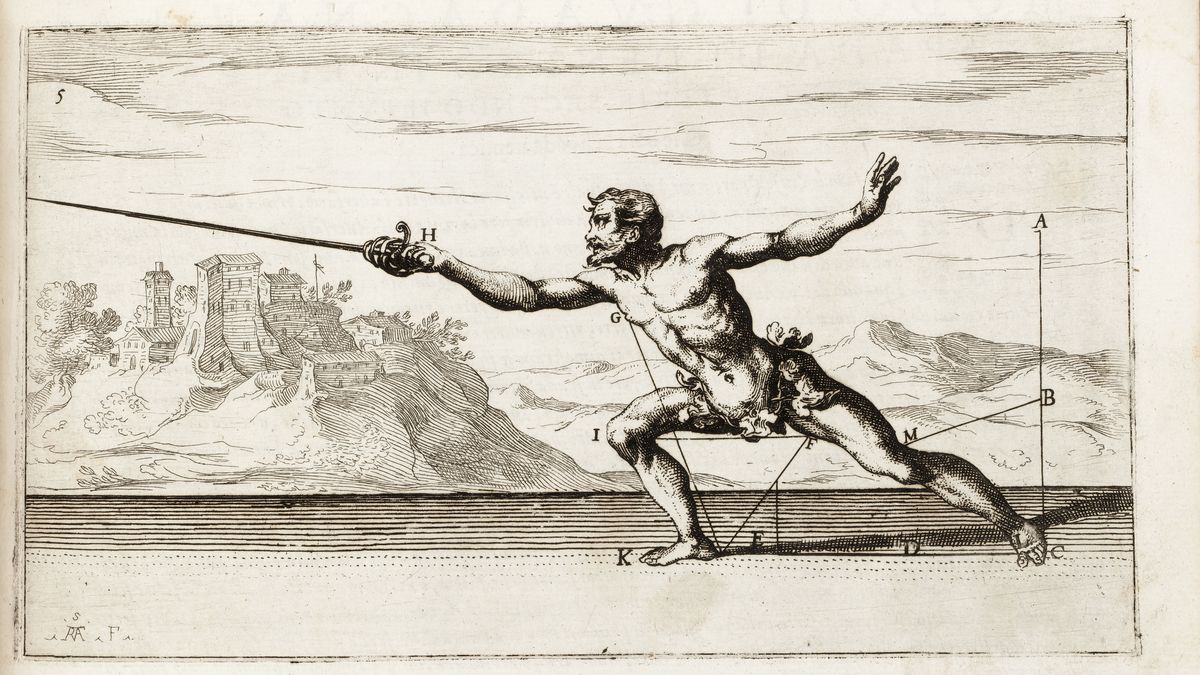 Grand Traité de l'Art de l'Escrime, "Gran Simulacro dell Arte e dell'Uso della Scherma" de Ridolfo Capo Ferro da Cagli (C) Paris - Musée de l'Armée, Dist. RMN-Grand Palais / image musée de l'Armée