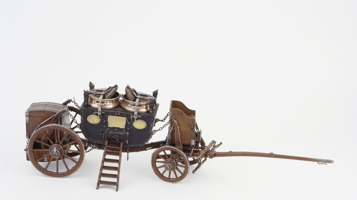 Voiture bavaroise portant des marmites à la Rumford, avec son avant-train (C) Paris - Musée de l'Armée, Dist. RMN-Grand Palais / Pascal Segrette