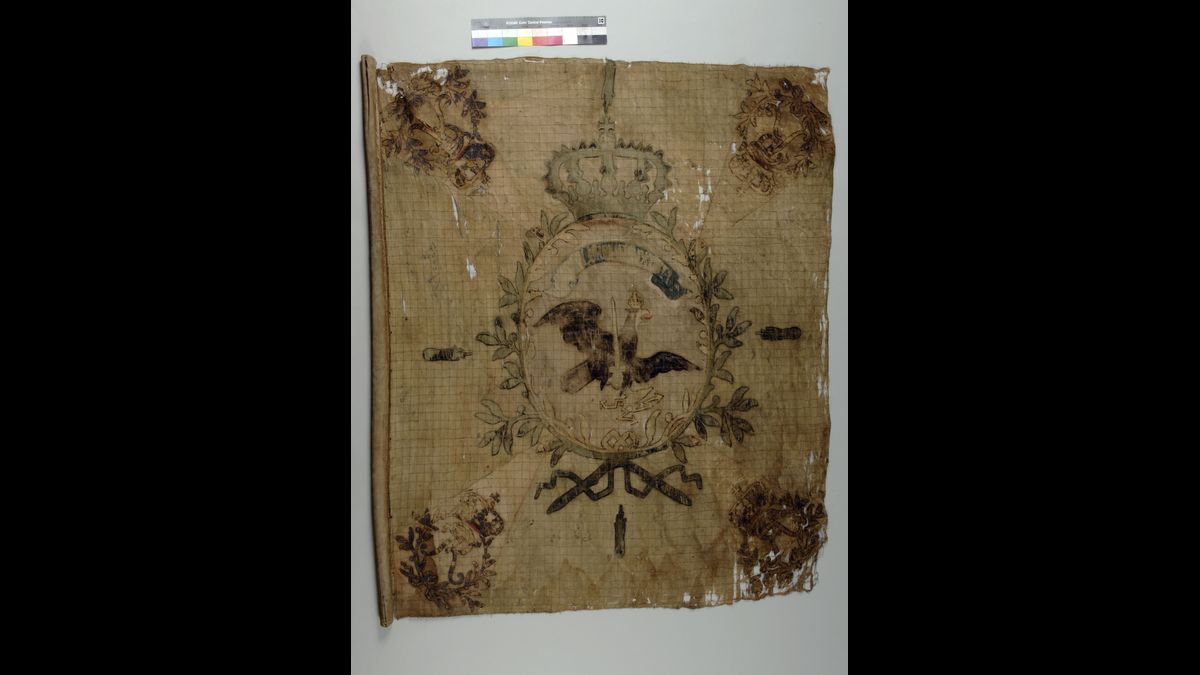 Drapeau prussien, guerres du Premier Empire, retour de Berlin (C) Paris - Musée de l'Armée, Dist. RMN-Grand Palais / Pascal Segrette