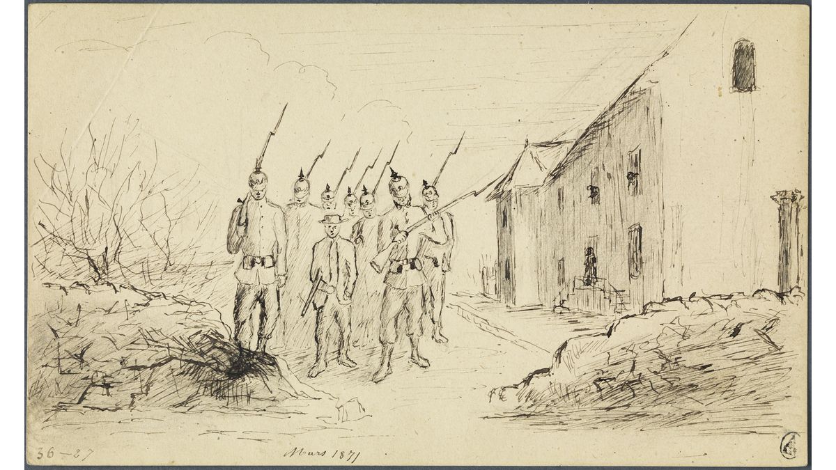 Ils me traînent à la mairie, Ernest Peulot (C) Paris - Musée de l'Armée, Dist. RMN-Grand Palais / Philippe Fuzeau