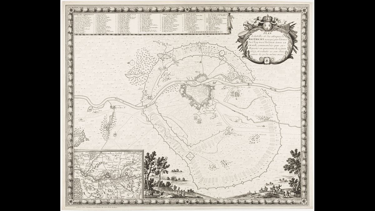 Plan du siège de Maastricht, le 30 juin 1673 (C) Paris - Musée de l'Armée, Dist. RMN-Grand Palais / image musée de l'Armée