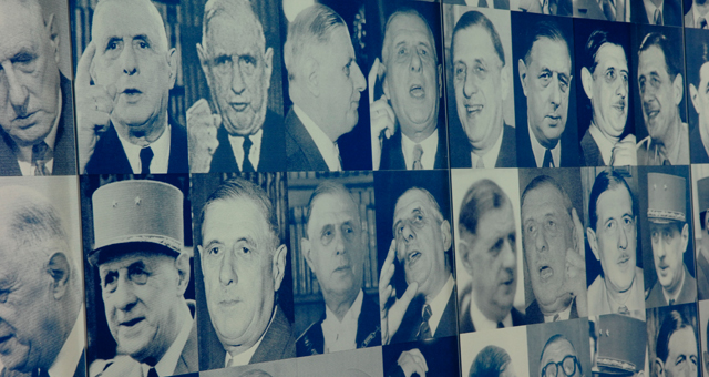 mosaïque de portrait du Général Charles de Gaulle
