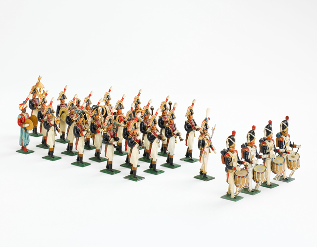 Lot De 4 Soldats Spahis Et Zouaves En Plomb Creux Peint 7 Cm - Quiralu / Aludo ?